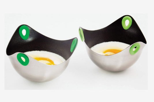 Fusionbrands PoachPod Stainless Steel Non-Stick Egg Poaching Cups.